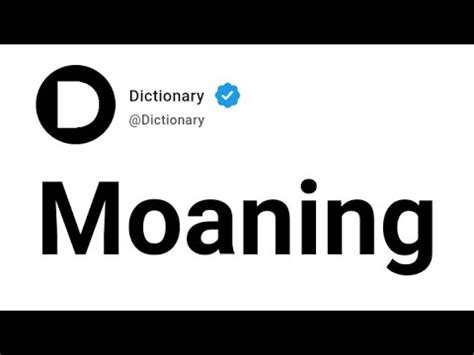 moaning englisch